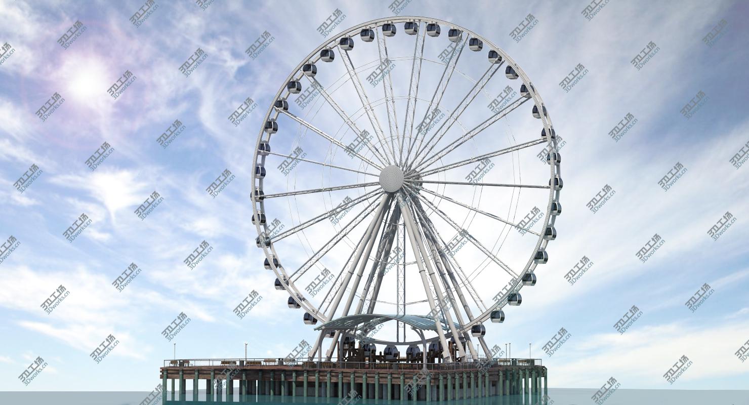images/goods_img/202104021/3D model Seattle Great Ferris Wheel at Pier/5.jpg